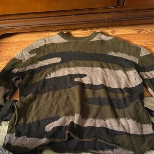 Camouflage Knit Sweater